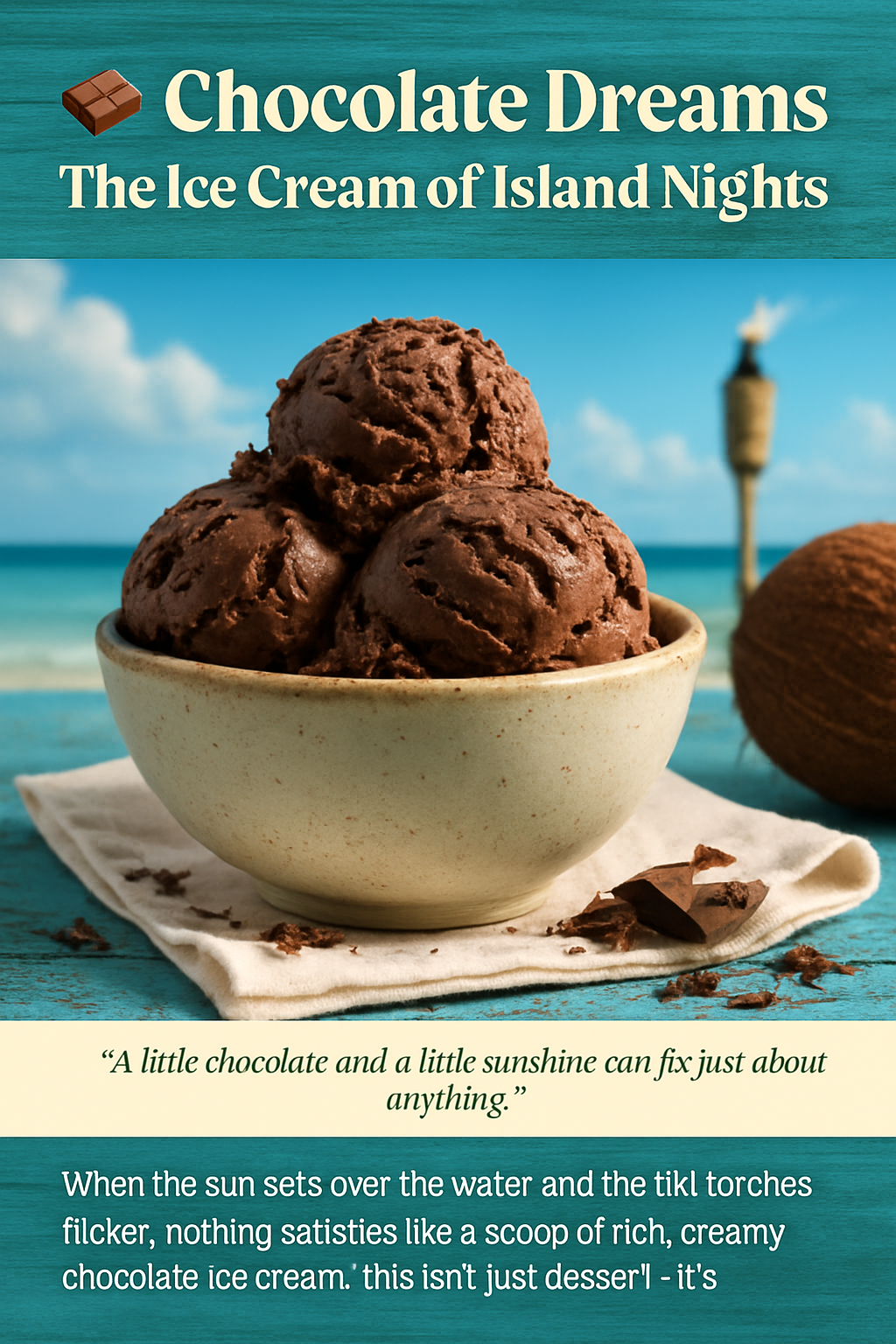 Chocolate Dreams: The Ice Cream of Island Nights
